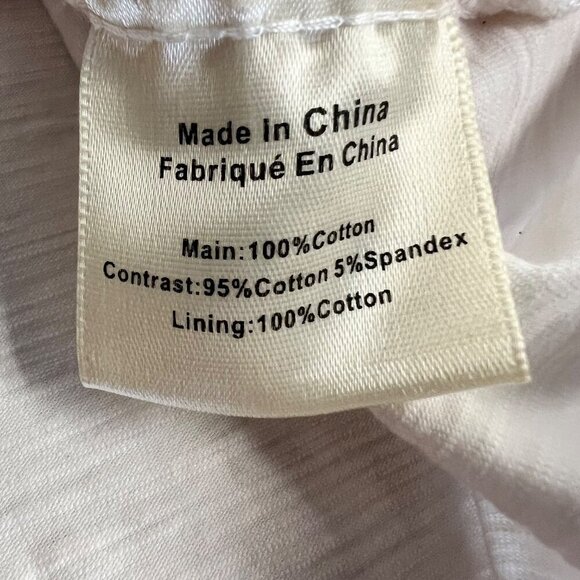 Porridge Women's Eyelet Lace Top Short Sleeve Size Small - Picture 9 of 9